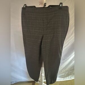 Old Navy Gray/Black and White Plaid Pants
